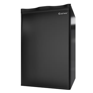 3.2 Cu.Ft. Compact Refrigerator Mini Dorm Small Fridge Freezer Reversible Door Black Metal