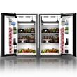 3.2 Cu.Ft. Compact Refrigerator Mini Dorm Small Fridge Freezer Reversible Door Black Metal