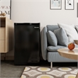 3.2 Cu.Ft. Compact Refrigerator Mini Dorm Small Fridge Freezer Reversible Door Black Metal