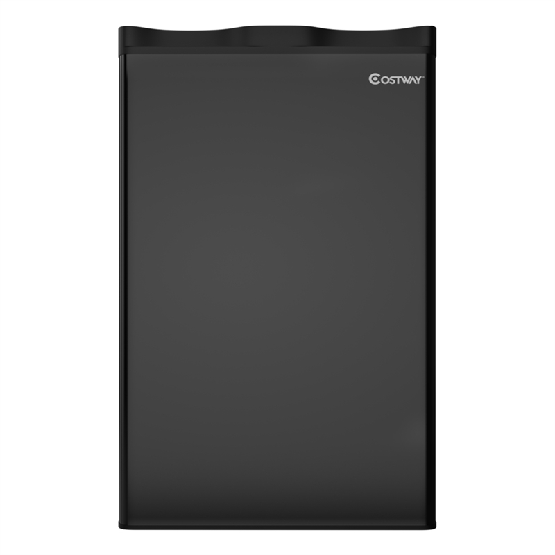 3.2 Cu.Ft. Compact Refrigerator Mini Dorm Small Fridge Freezer Reversible Door Black Metal