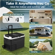 12 Volt Car Refrigerator with Adjustable Range Divider for Camping 32 QT Black