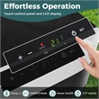 12 Volt Car Refrigerator with Adjustable Range Divider for Camping 32 QT Black