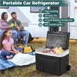 12 Volt Car Refrigerator with Adjustable Range Divider for Camping 32 QT Black