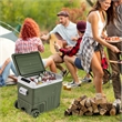 12 Volt Car Refrigerator 53 QT Portable Car Fridge with Adjustable Range White