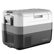 58 Quart Portable Electric Car Cooler Refrigerator Compressor Freezer for RVs Camping White Plastic