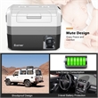 58 Quart Portable Electric Car Cooler Refrigerator Compressor Freezer for RVs Camping White Plastic