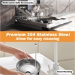 450W Electric Tomato Strainer Grade Stainless Steel Saucer Maker Silver