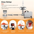 450W Electric Tomato Strainer Grade Stainless Steel Saucer Maker Silver