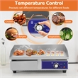 22'' Commercial Electric Griddle 110V 2000W Flat Top Countertop Grill Silver