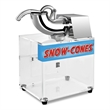 Electric Snow Cone Machine Ice Shaver Maker Shaving Crusher Dual Blades White