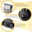 Cold Press Juicer Machine Professional Slow Masticating Juicer with Reverse Button Gray Plastic