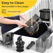 Cold Press Juicer Machine Professional Slow Masticating Juicer with Reverse Button Gray Plastic