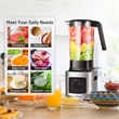 1500W 5 Speed Countertop Smoothi Blender Silver Metal
