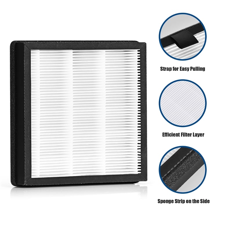 Air Purifier Replacement Filter Active Carbon True HEPA Filter Black
