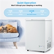 3.5 Cubic Feet Chest Freezer w/Removable Storage Basket Deep Freezer White