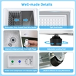 3.5 Cubic Feet Chest Freezer w/Removable Storage Basket Deep Freezer White