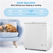 5 Cubic Feet Chest Freezer w/Removable Storage Basket Deep Freezer White