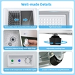 5 Cubic Feet Chest Freezer w/Removable Storage Basket Deep Freezer White