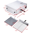 Kitchen Commercial Pizza Stainless Steel Counter Top Snack Pan Oven Bake Silver