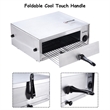 Kitchen Commercial Pizza Stainless Steel Counter Top Snack Pan Oven Bake Silver