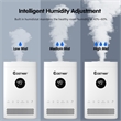 3.5L Quiet Top Fill Air Humidifier w/ 3-Level Mist Timer Sleep Mode for Bedroom White Plastic