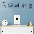 3.5L Quiet Top Fill Air Humidifier w/ 3-Level Mist Timer Sleep Mode for Bedroom White Plastic