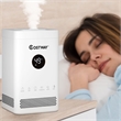 3.5L Quiet Top Fill Air Humidifier w/ 3-Level Mist Timer Sleep Mode for Bedroom White Plastic