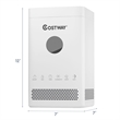 3.5L Quiet Top Fill Air Humidifier w/ 3-Level Mist Timer Sleep Mode for Bedroom White Plastic