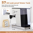 Espresso Machine 20 Bar woth Milk Frother Removable Water Tank & Hot Water Silver Plastic