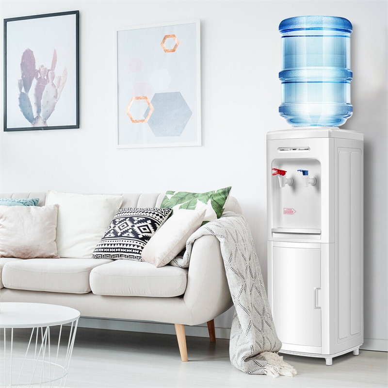 Water Dispenser 5 Gallon Bottle Load Electric Primo Home 33 Inch White