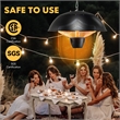 1500W Electric Outdoor Hanging Patio Heater w/ IPX4 Waterproof