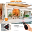 1500W Wall-Mounted Infrared Heater Indoor & Outdoor Electric Heater With Remote