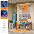 1500W Wall-Mounted Infrared Heater Indoor & Outdoor Electric Heater With Remote