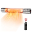 1500W Wall-Mounted Infrared Heater Indoor & Outdoor Electric Heater With Remote