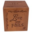 Woodbridge Lighting Light House Wood Bible Cube Paper Weight Accessory in Walnut
