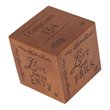 Woodbridge Lighting Light House Wood Bible Cube Paper Weight Accessory in Walnut