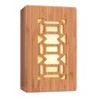 Woodbridge Lighting Triune Light House 1 Light LED Bamboo Wall Sconce in Natural