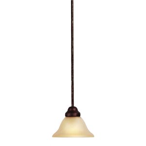 Woodbridge Lighting Anson 1 Light Steel Mini Pendant in Marbled Bronze