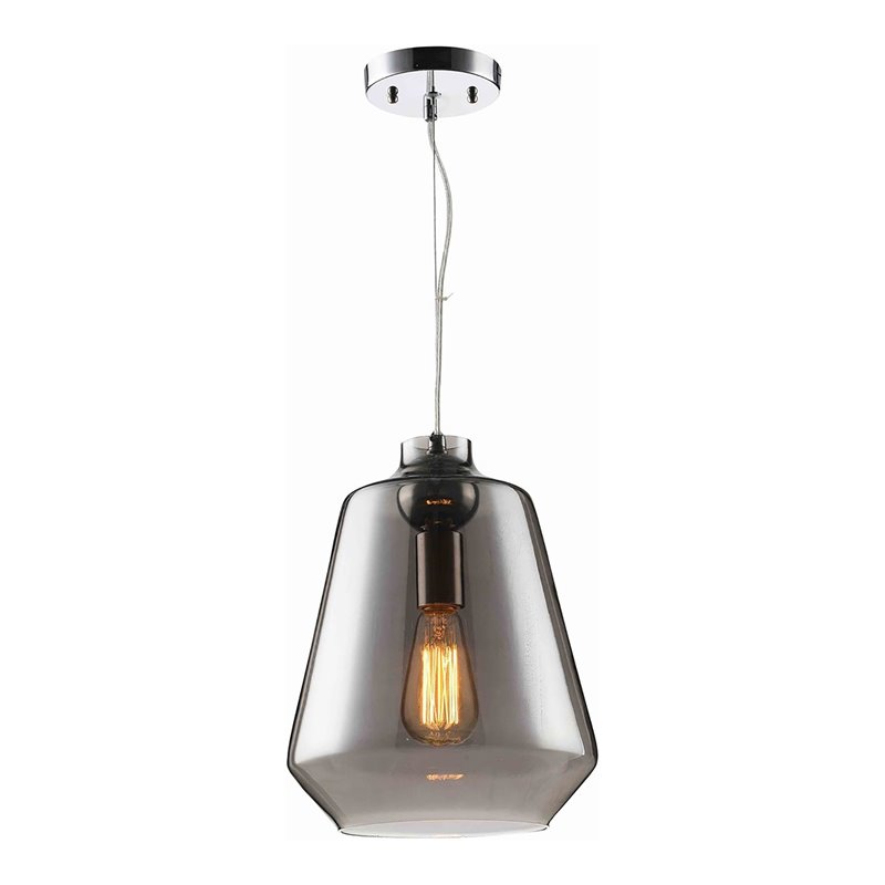 Woodbridge Lighting Sanoma 1 Light Steel Pendant in Plated Black Nickel