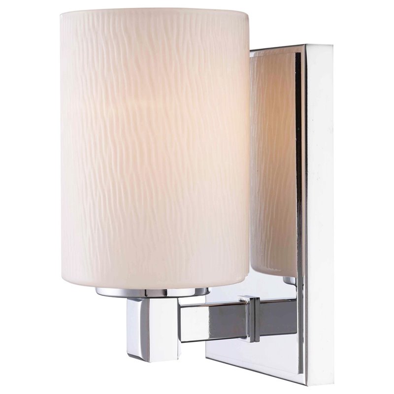 Woodbridge Lighting Salina 1 Light Steel Bath/Wall Sconce in Chrome