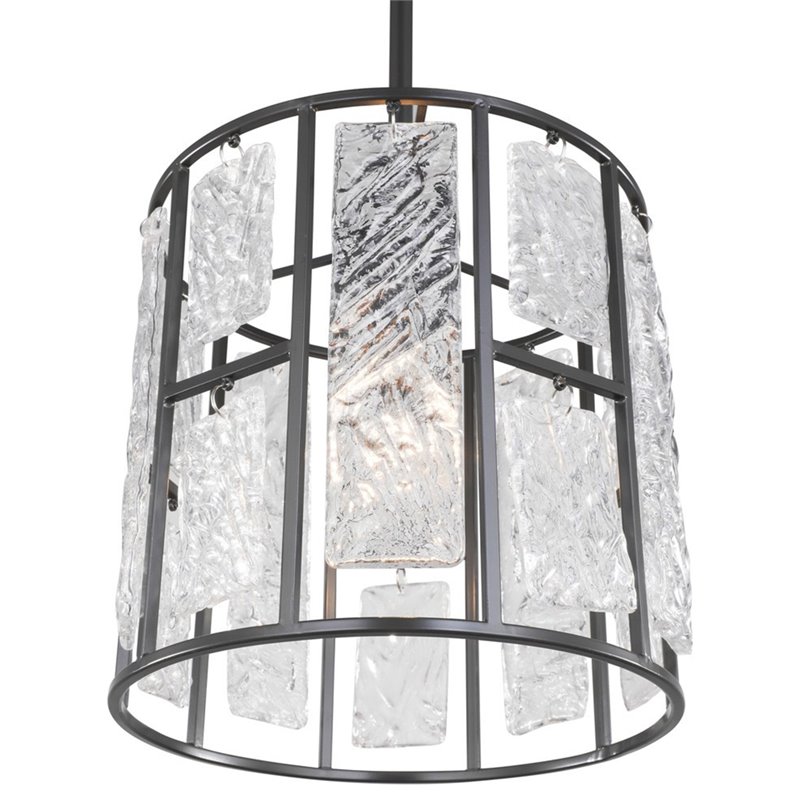 Woodbridge Lighting Jasmine Steel and Glass Mini Pendant