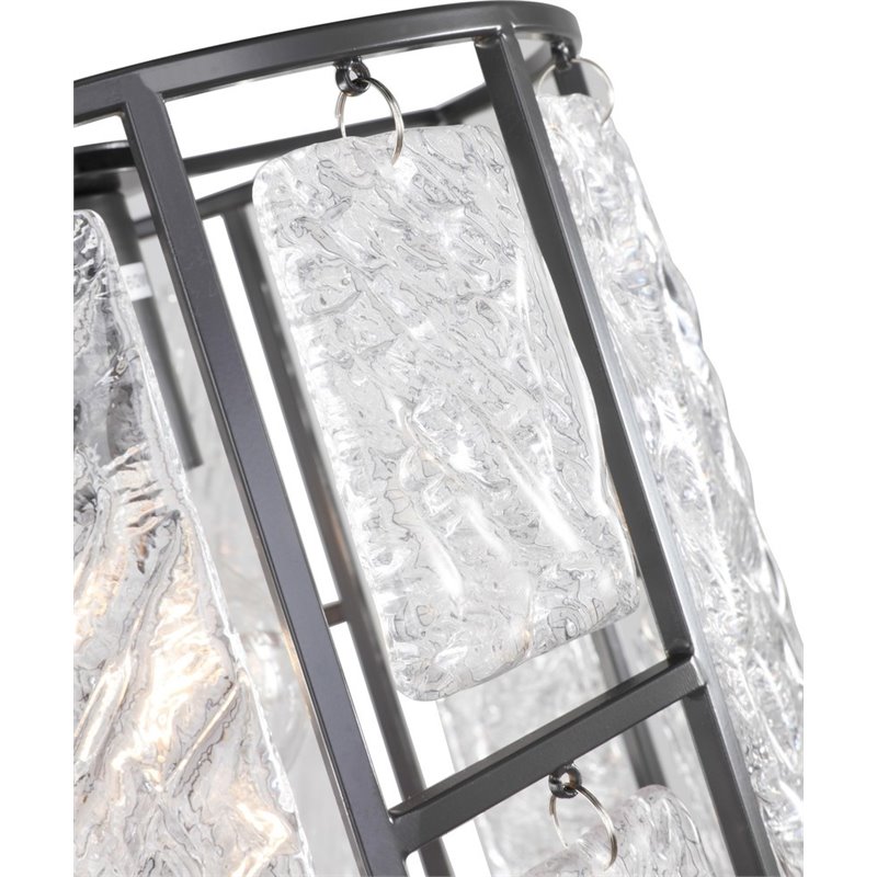 Woodbridge Lighting Jasmine Steel and Glass Mini Pendant