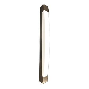 Woodbridge Lighting Luna 22&quot 1 Light Steel/Acrylic Wall Light in Satin Nickel