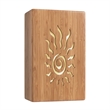 Woodbridge Lighting Radiance Light House LED Bamboo Wall Sconce in Natural