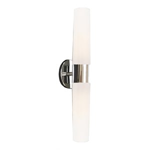 Woodbridge Lighting Ellis LED Steel/Acrylic Wall Light in Satin Nickel