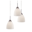 Woodbridge Lighting Hampton Ridge 5-light Glass Pendant Chandelier in Nickel
