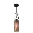 Woodbridge Lighting Haley 1-light Glass Mini Pendant in Iridescent/Multi-Color