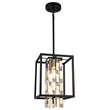 Woodbridge Lighting Cascade 1-light Glass Mini Pendant in Oil-Rubbed Bronze