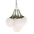 Woodbridge Lighting Hampton Ridge 5-light Steel & Glass Chandelier in Bronze