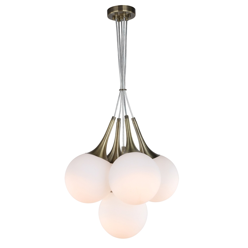 Woodbridge Lighting Hampton Ridge 5-light Steel & Glass Chandelier in Bronze